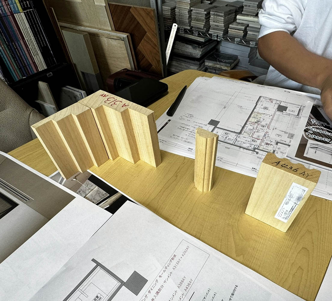 モールディングのサンプル